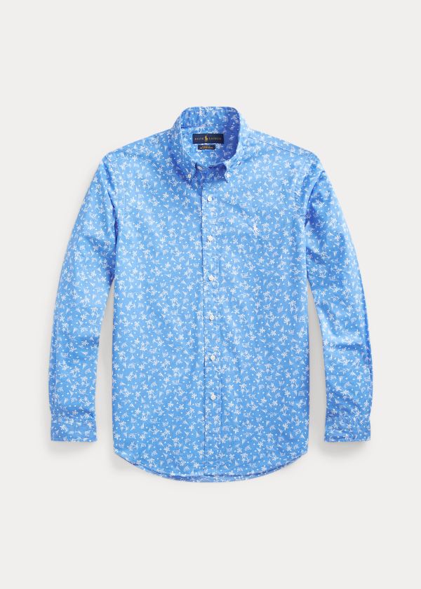 Men's Polo Ralph Lauren Classic Fit Tropical Shirts | 374950DTQ